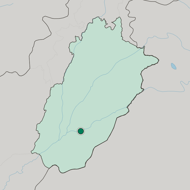 Map showing Bahawalpur — In Punjab Province