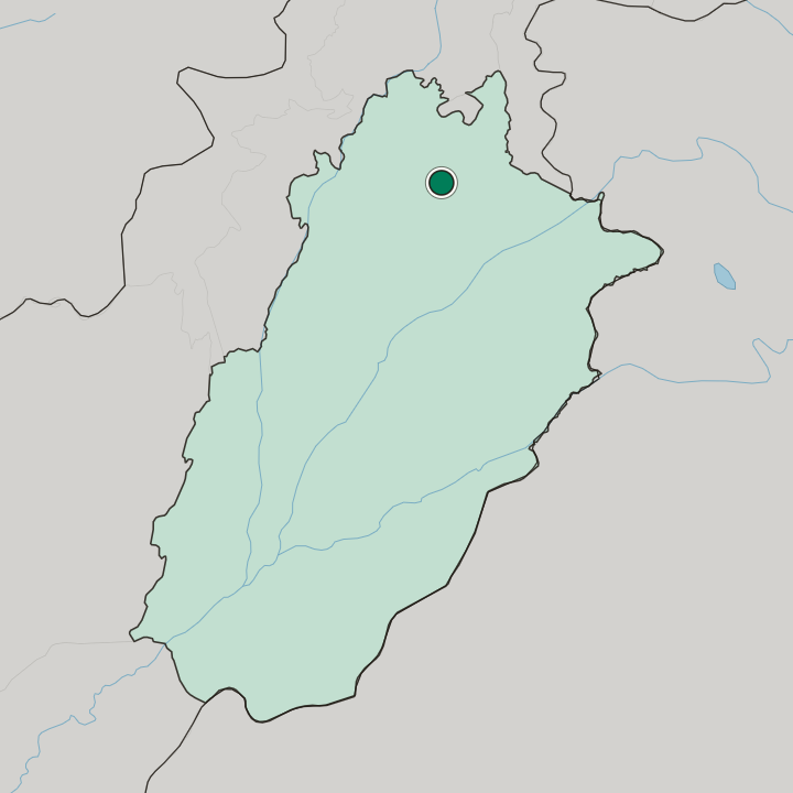Map showing Chakwal — In Punjab Province