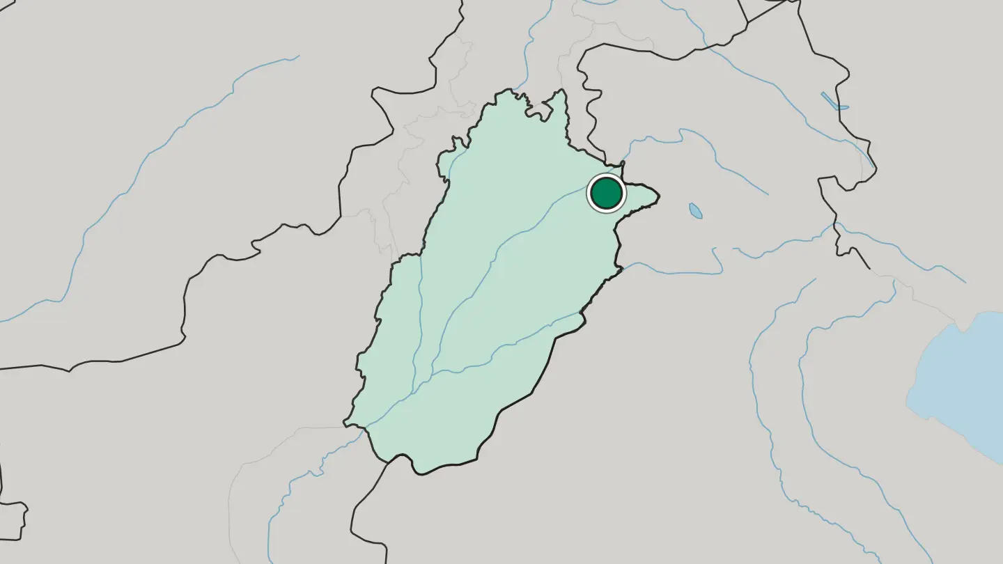 Map of Daska in Pakistan