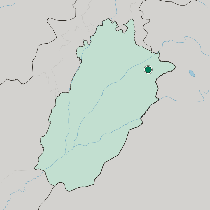 Map showing Gujranwala — In Punjab Province