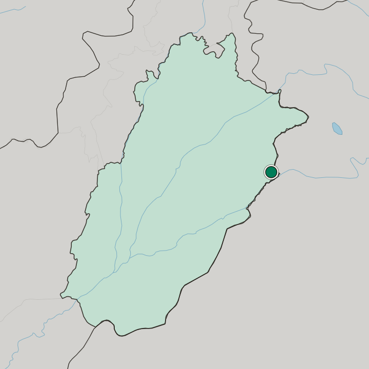 Map showing Kasur — In Punjab Province
