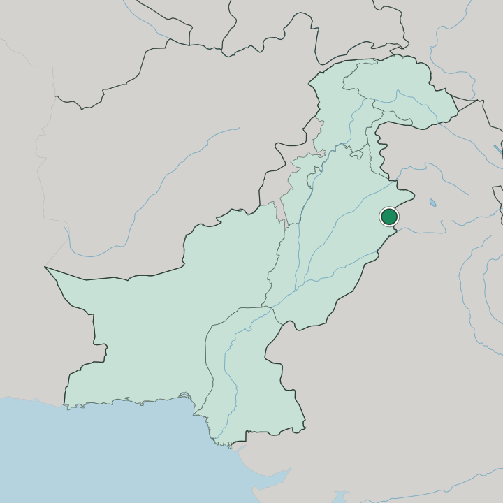 Map showing Bahria Town — In Pakistan