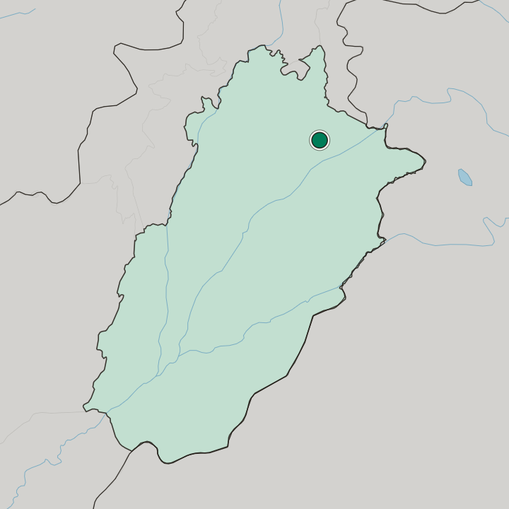Map showing Mandi Bahauddin — In Punjab Province