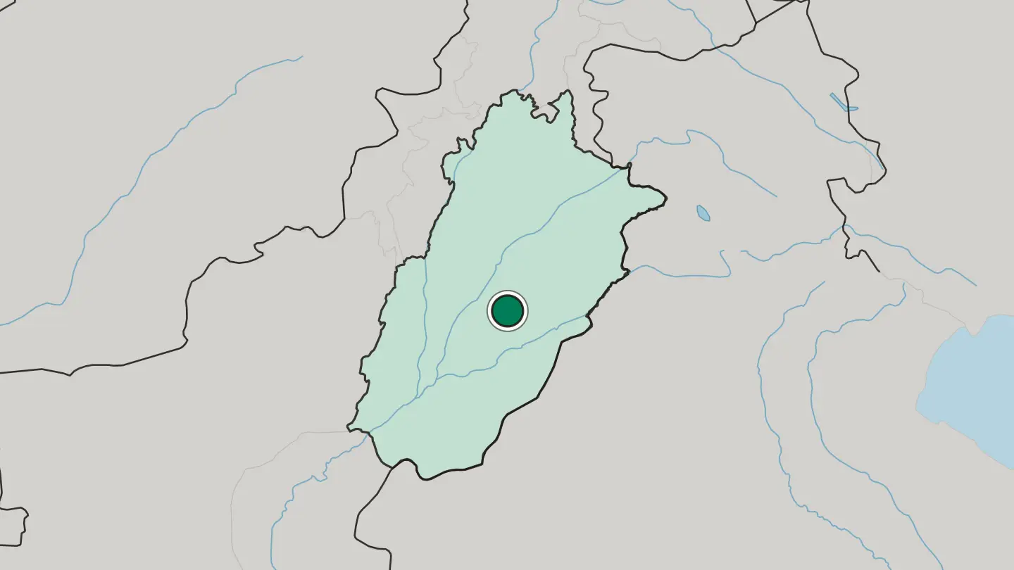 Map of Mian Channun in Pakistan