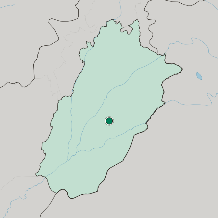 Map showing Mian Channun — In Punjab Province