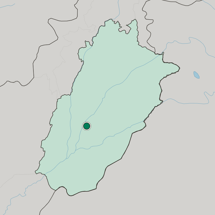 Map showing Multan — In Punjab Province