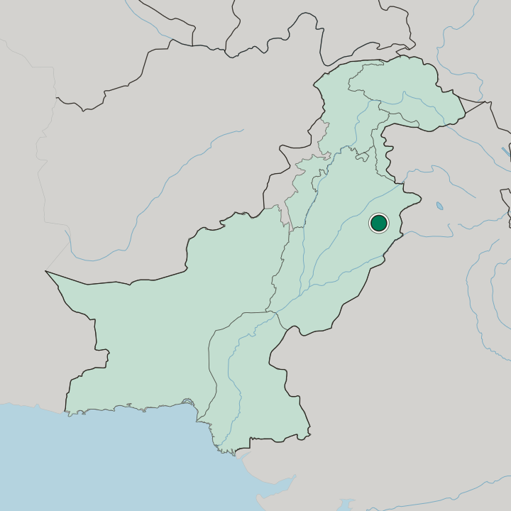 Map showing Nankana Sahib — In Pakistan