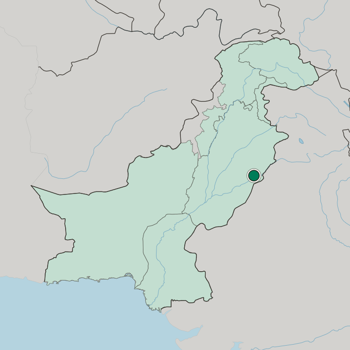 Map showing Pakpattan — In Pakistan