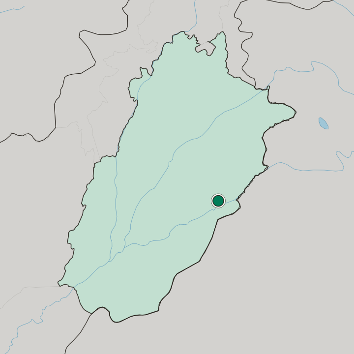 Map showing Pakpattan — In Punjab Province