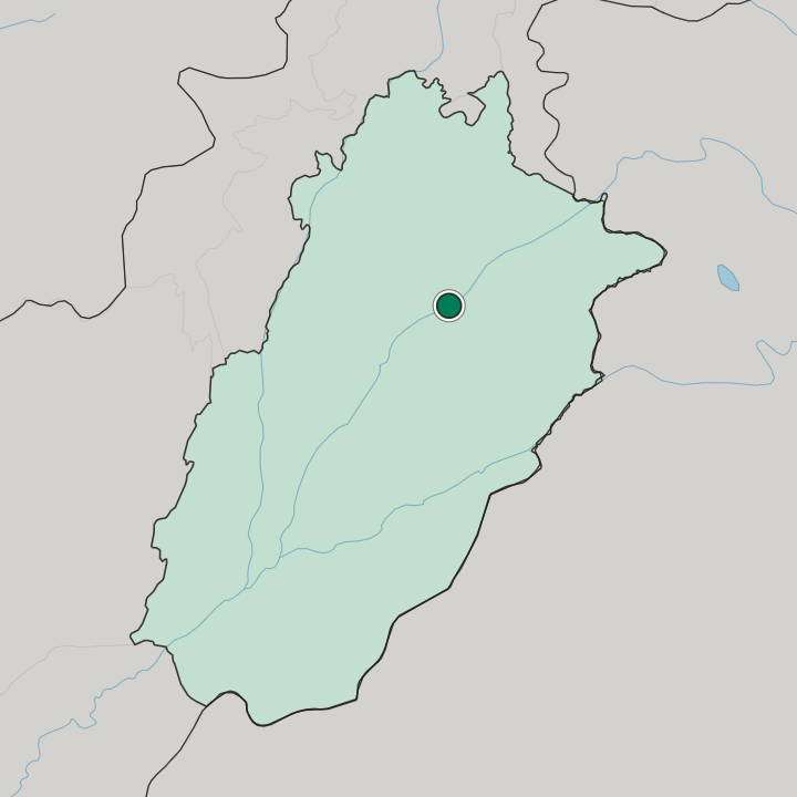 Map showing Rabwah — In Punjab Province