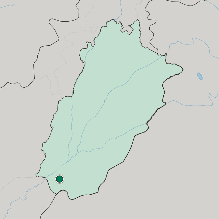 Map showing Rahim Yar Khan — In Punjab Province