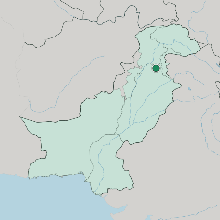 Map showing Rawalpindi — In Pakistan