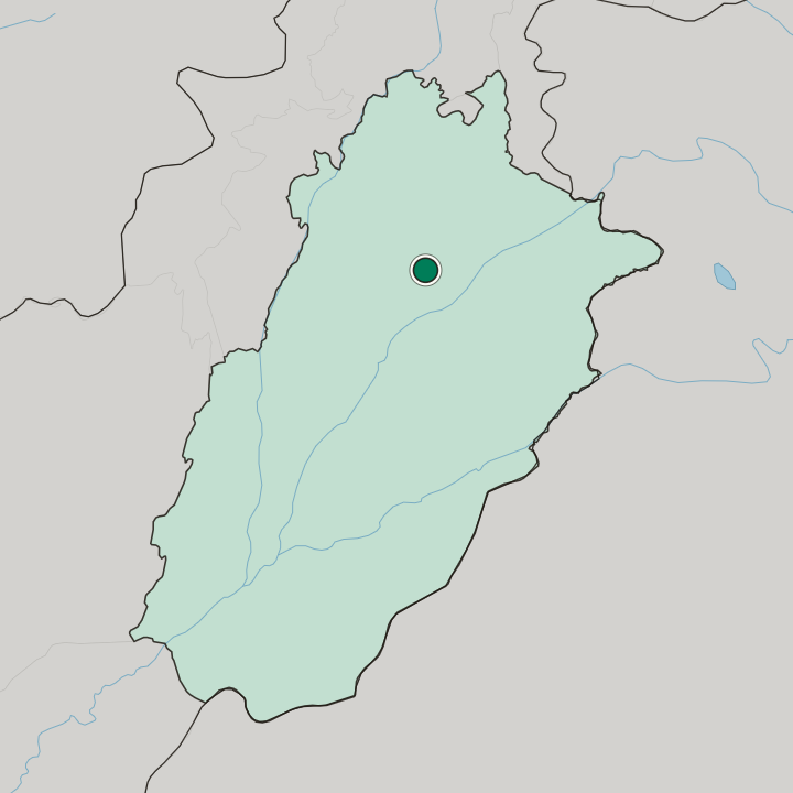 Map showing Sargodha — In Punjab Province