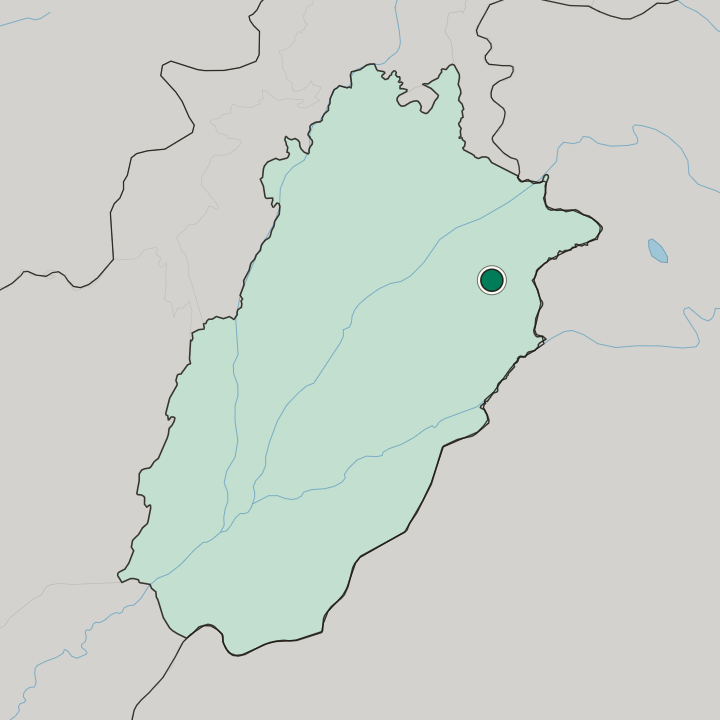 Map showing Shekhupura — In Punjab Province