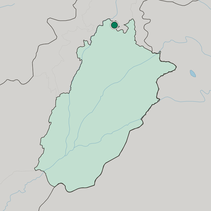 Map showing Wah Cantt — In Punjab Province