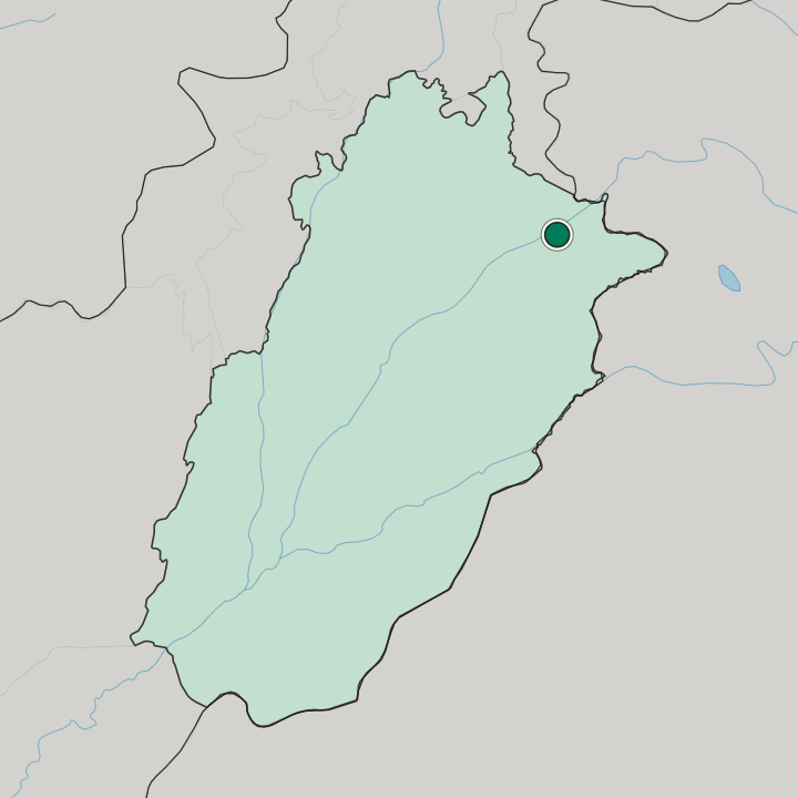 Map showing Wazirabad — In Punjab Province