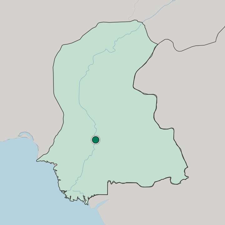 Map showing Hyderabad — In Sindh
