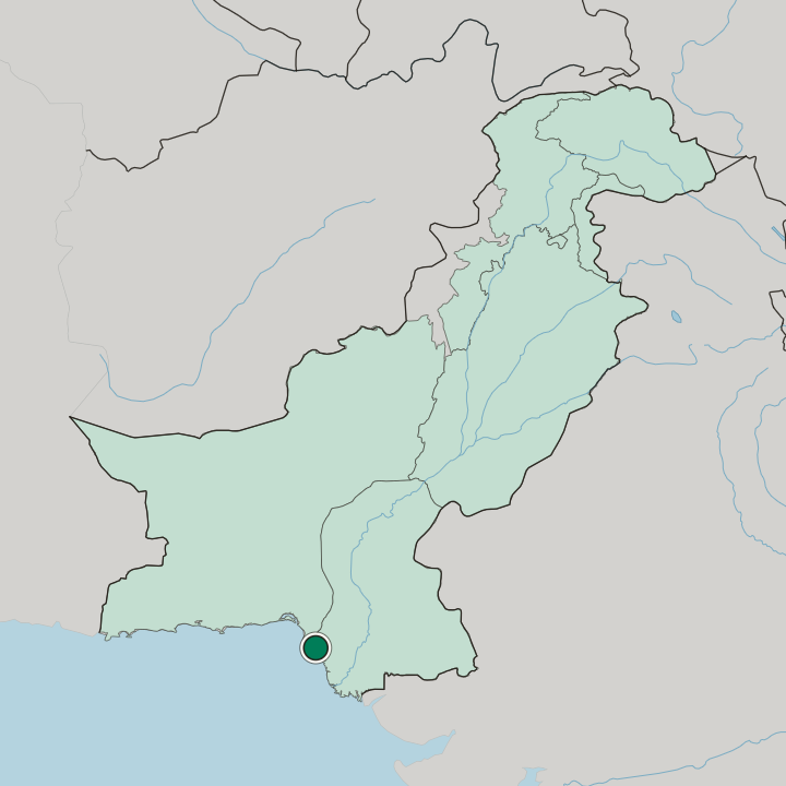 Map showing Gulshan-e-Iqbal — In Pakistan