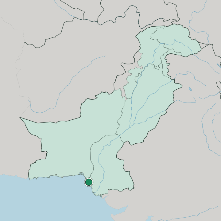 Map showing North Karachi — In Pakistan