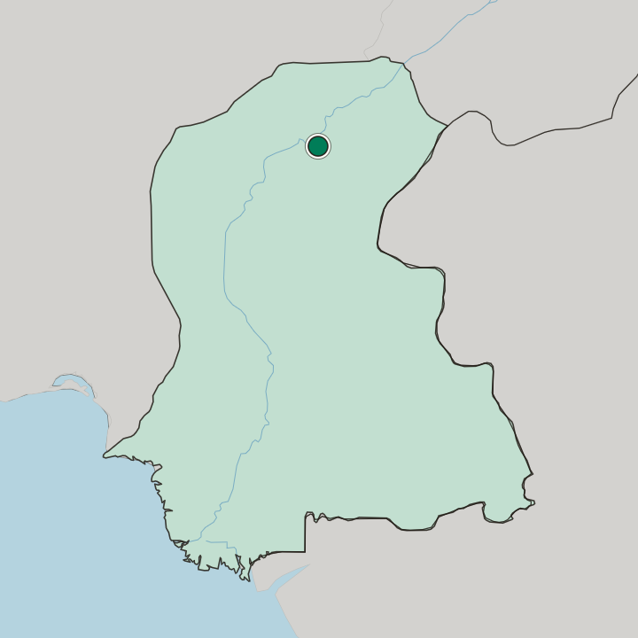 Map showing Sukkur — In Sindh