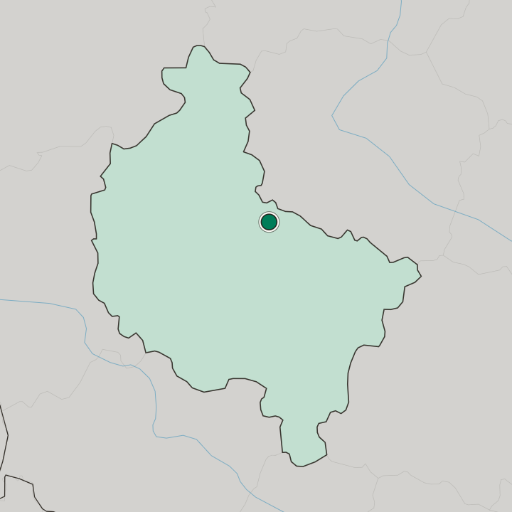 Map showing Gniezno — In Greater Poland Voivodeship