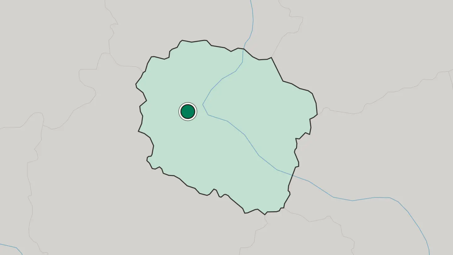 Map of Bydgoszcz in Poland