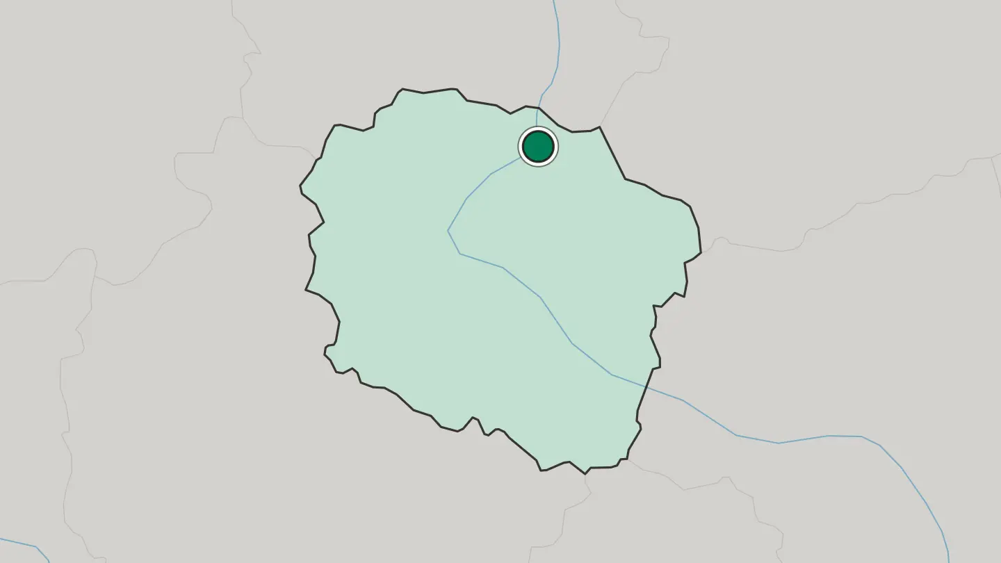 Map of Grudziądz in Poland