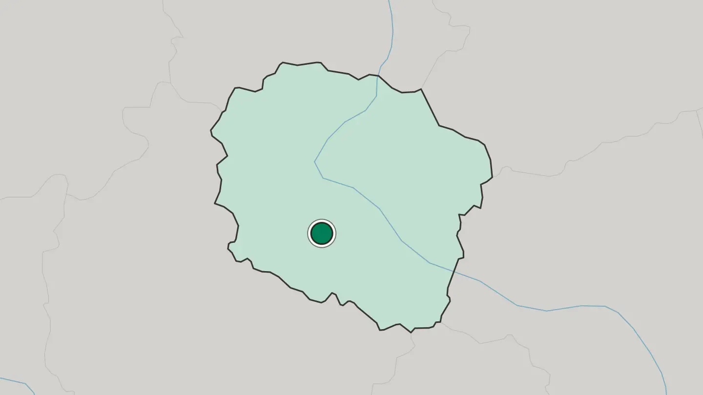 Map of Inowrocław in Poland