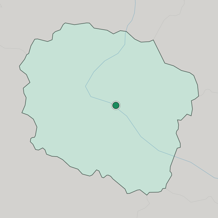 Map showing Toruń — In Kuyavian-Pomeranian Voivodeship