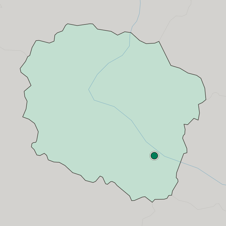 Map showing Włocławek — In Kuyavian-Pomeranian Voivodeship