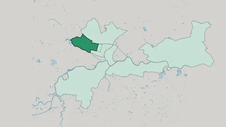 Map of Bronowice in Kraków