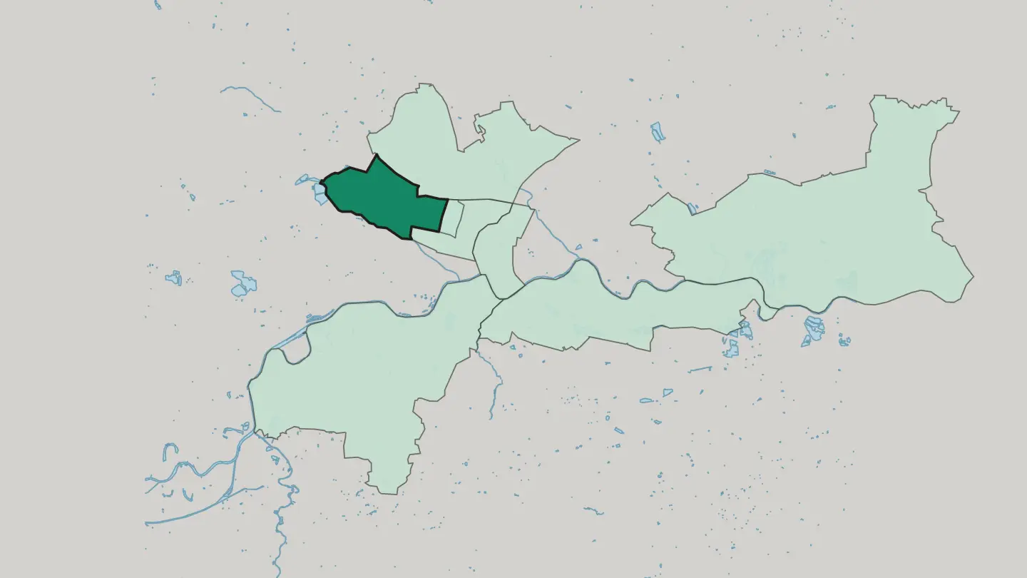 Map of Bronowice in Kraków