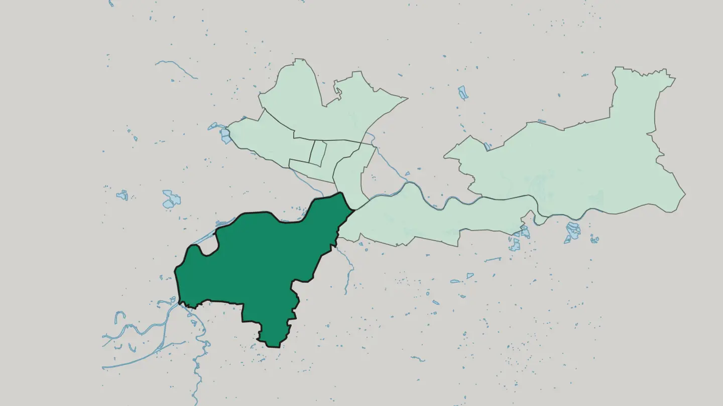 Map of Dębniki in Kraków