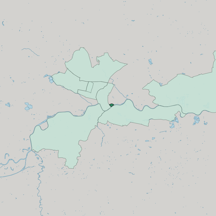 Map showing Kraków Ghetto — In Kraków