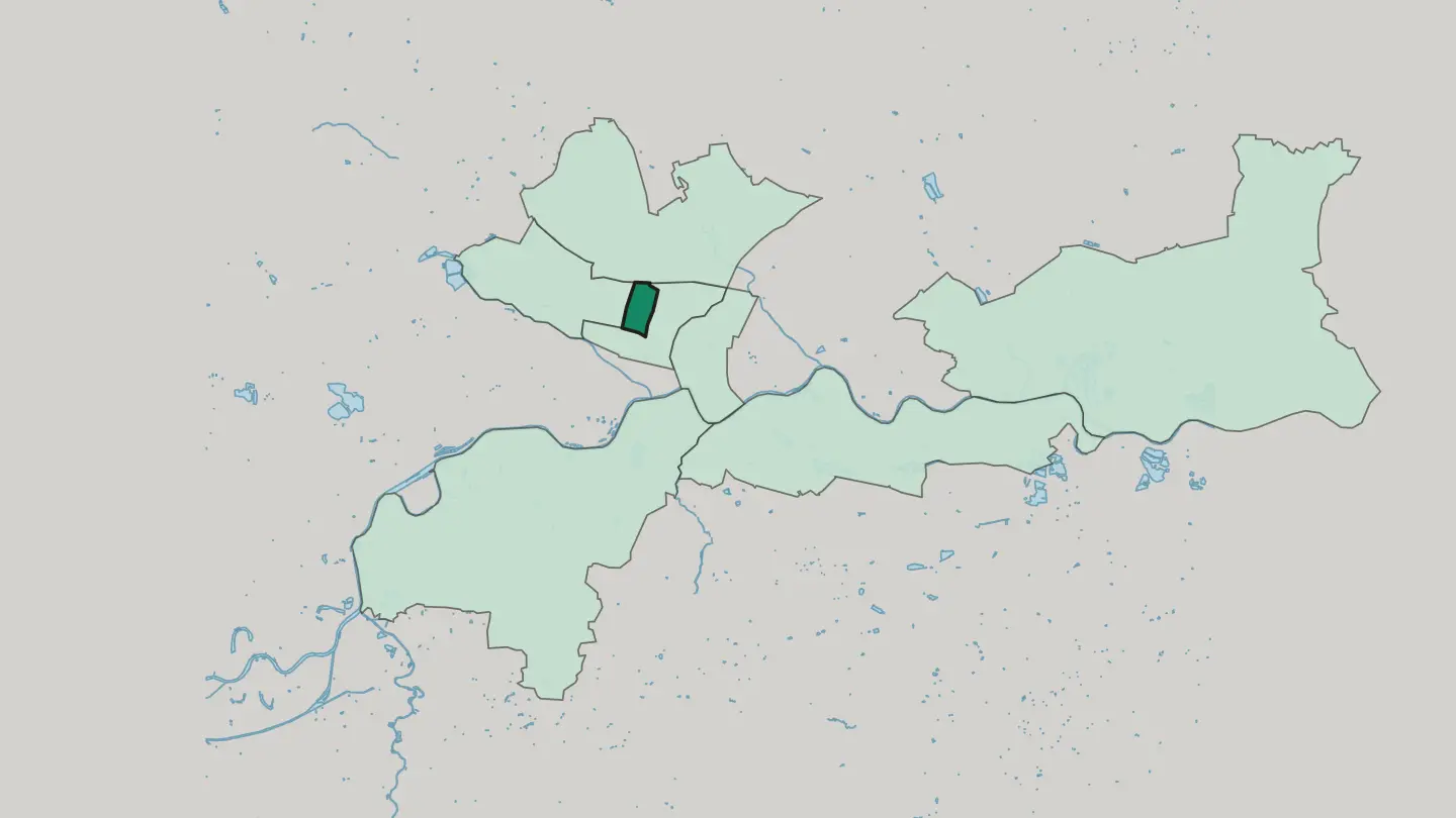Map of Łobzów in Kraków