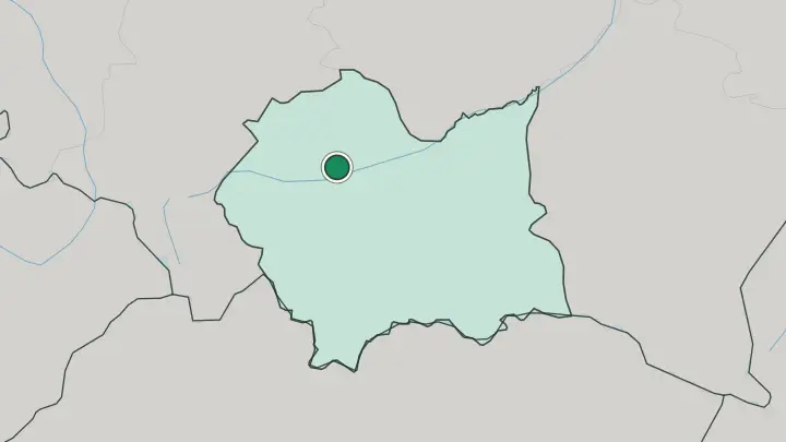 Map of Kraków in Poland