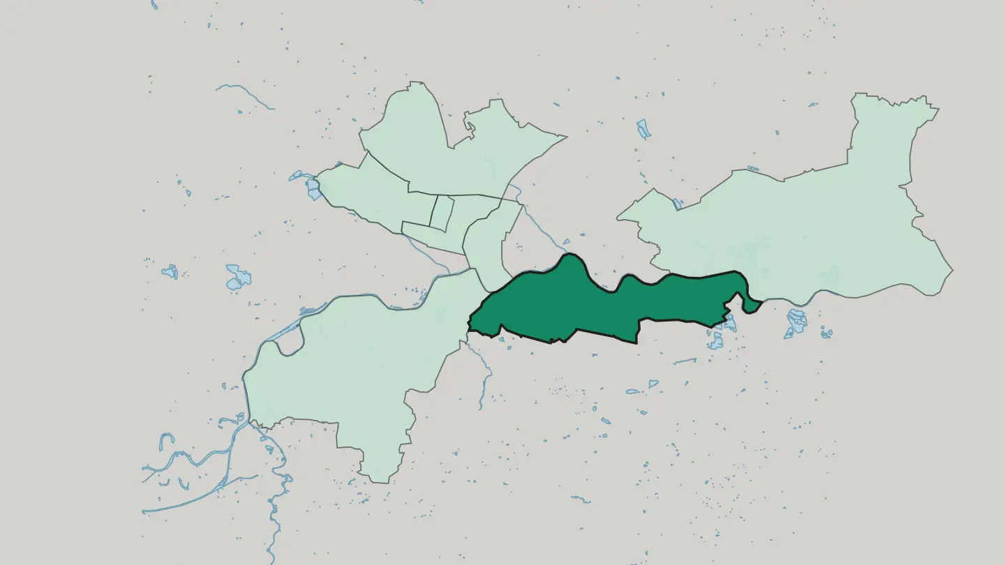 Map of Podgórze in Kraków