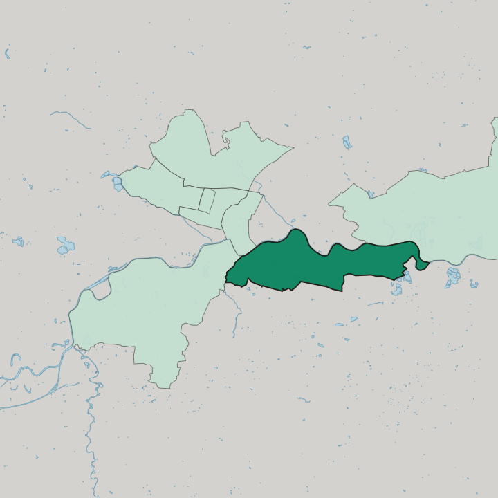 Map showing Podgórze — In Kraków