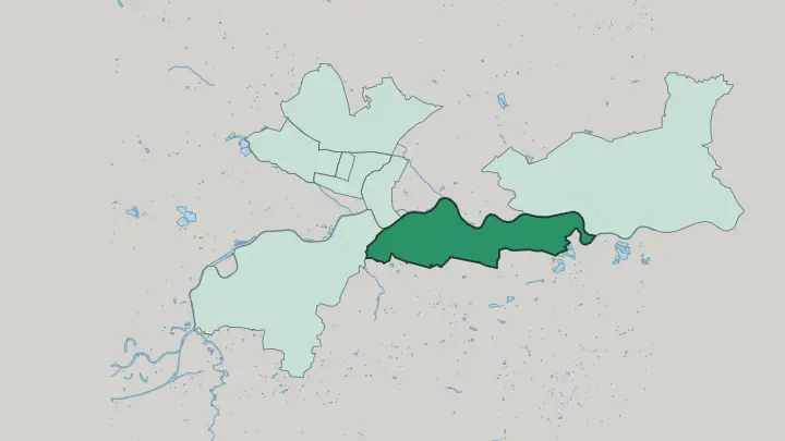 Map of Podgórze in Kraków
