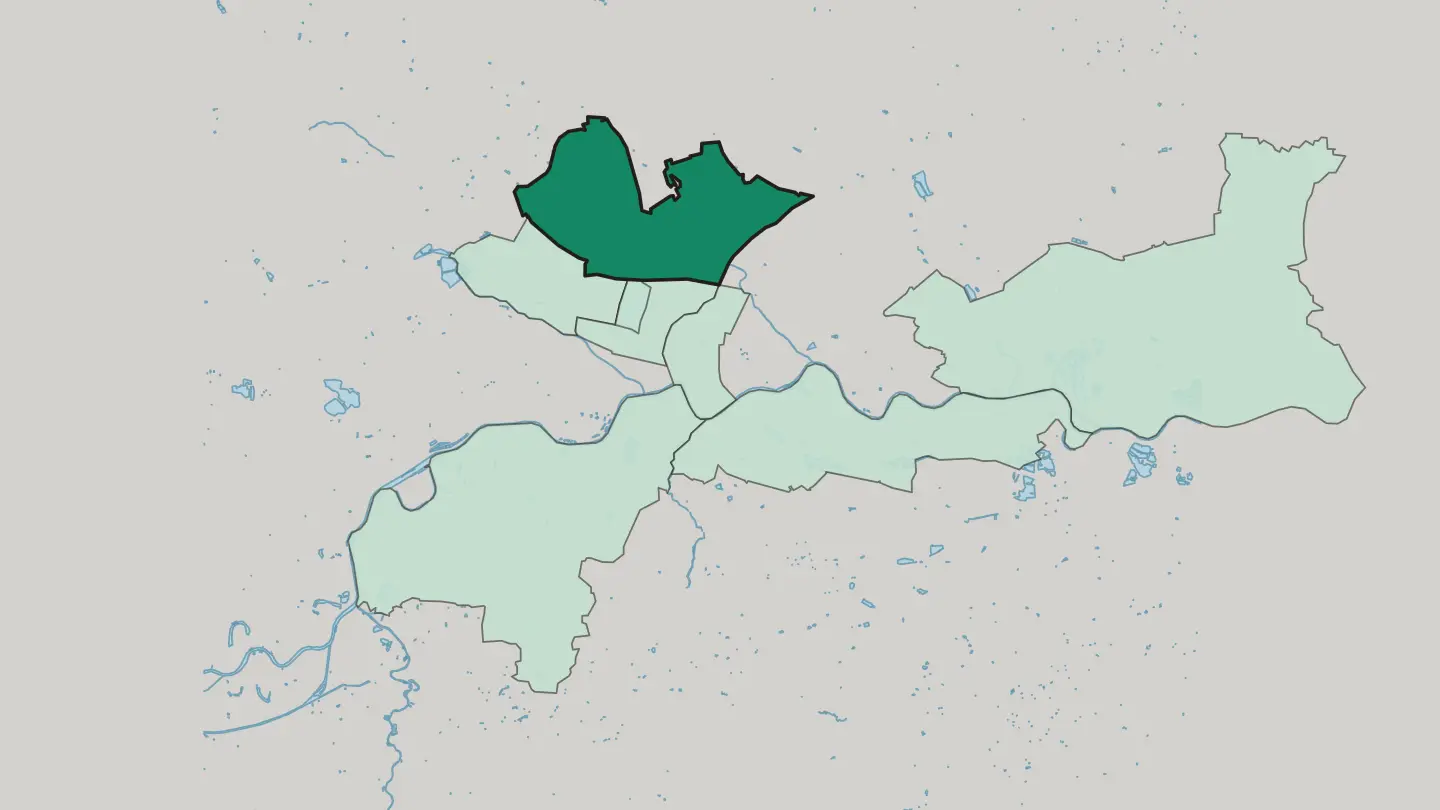 Map of Prądnik Biały in Kraków