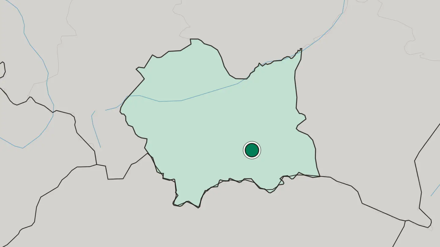 Map of Nowy Sącz in Poland