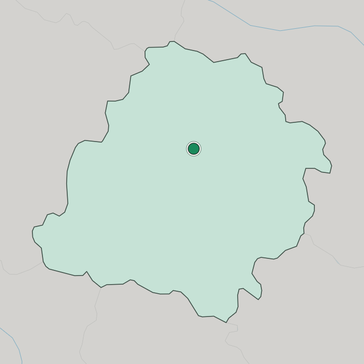 Map showing Łódź — In Łódź Voivodeship