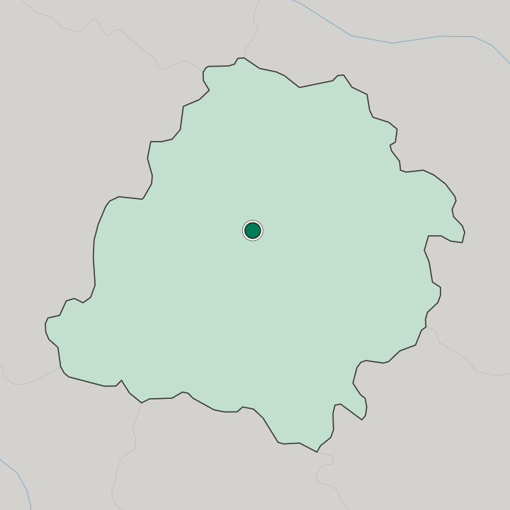 Map showing Pabianice — In Łódź Voivodeship