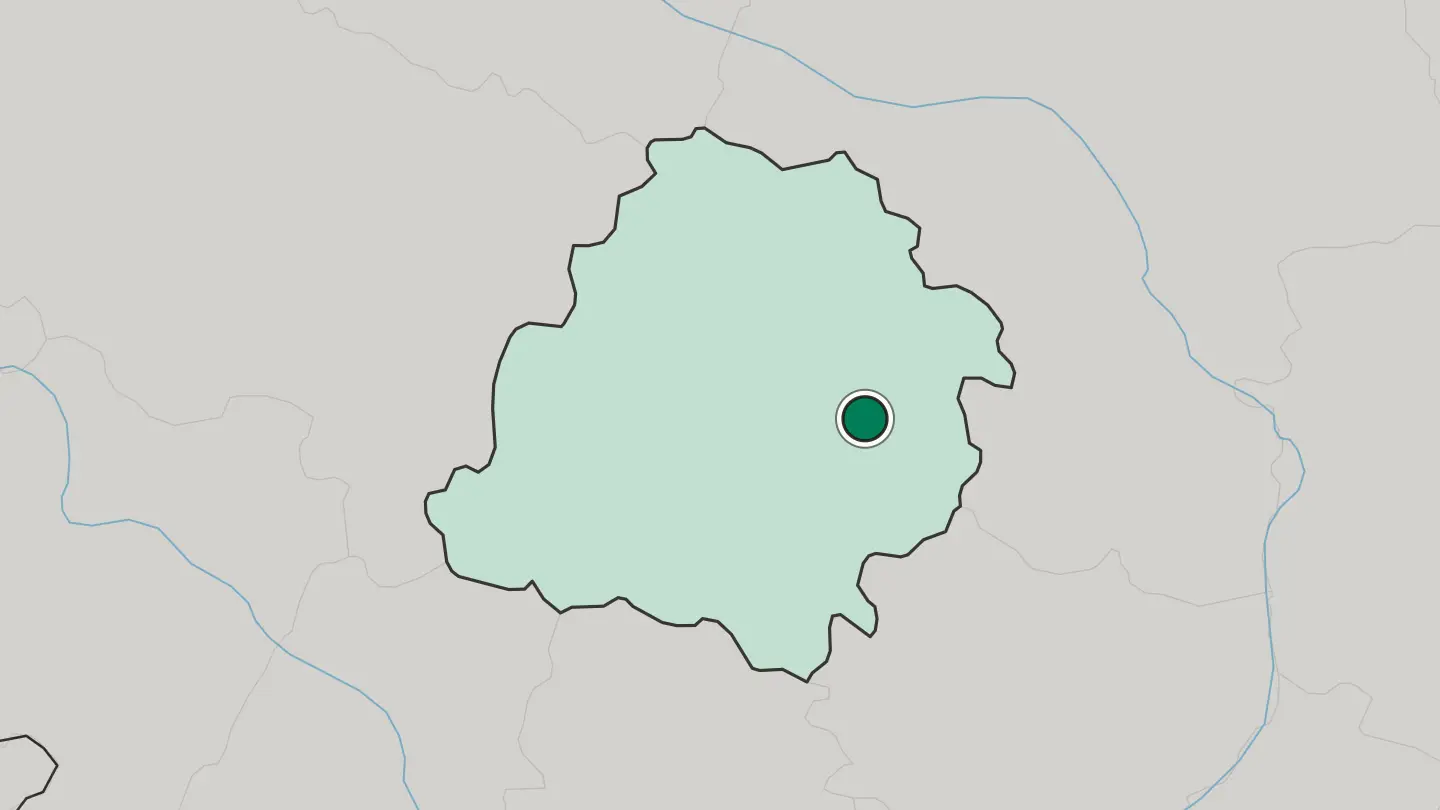 Map of Tomaszów Mazowiecki in Poland