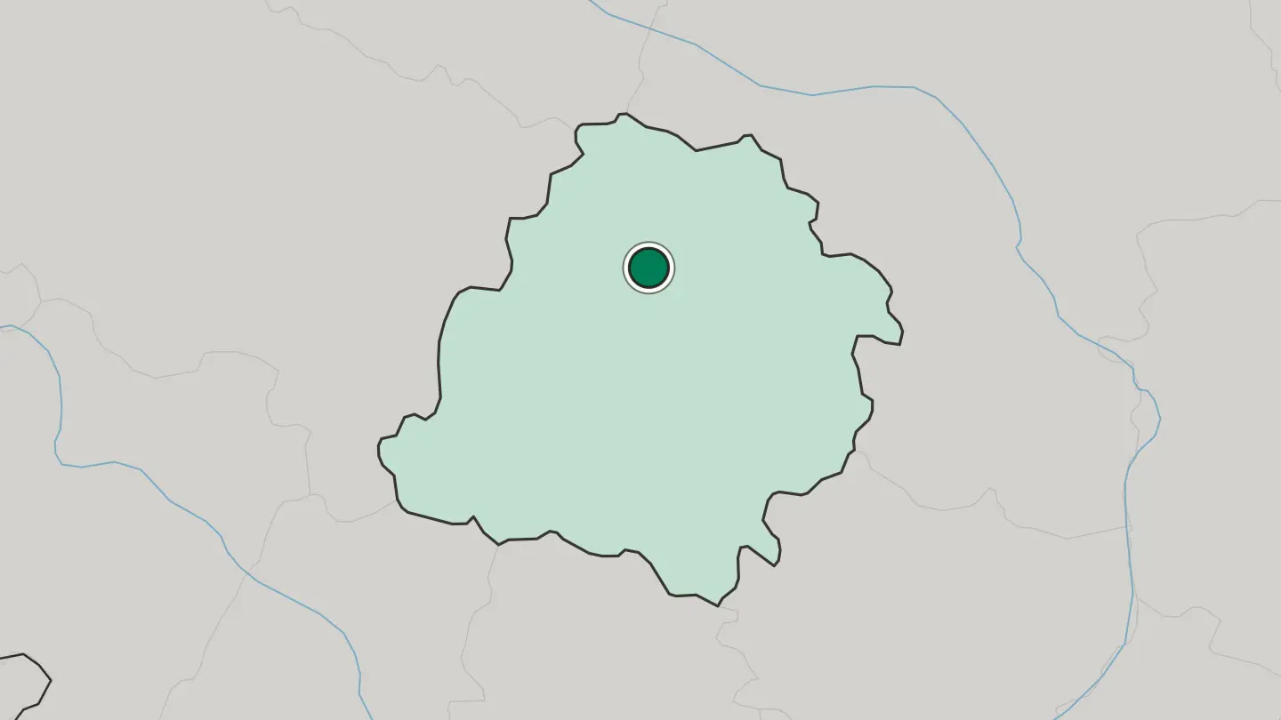 Map of Zgierz in Poland