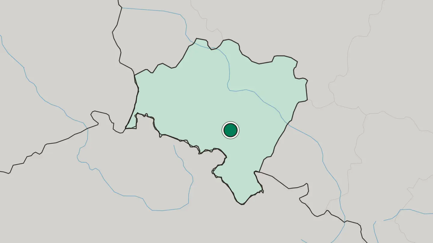 Map of Świdnica in Poland