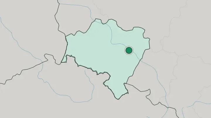 Map of Wrocław in Poland