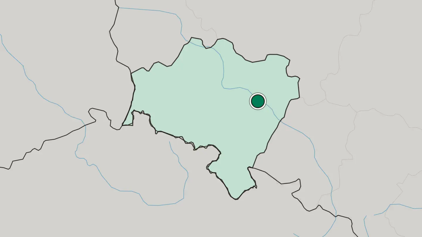 Map of Wrocław in Poland