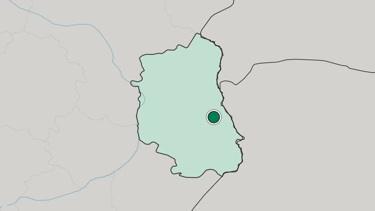 Map of Chełm in Poland