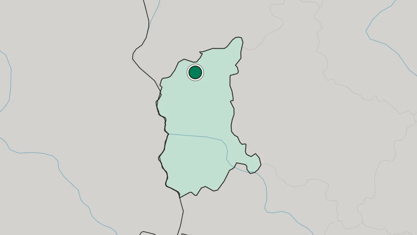 Map of Gorzów Wielkopolski in Poland